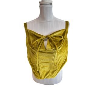 REBDOLLS Green Brush Corset Blouse Size 1X